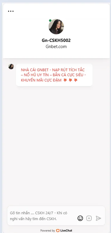 Dịch vụ chăm sóc khách hàng GNBET tận tâm
