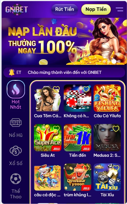 GNBET là cổng game Casino uy tín nhất thị trường