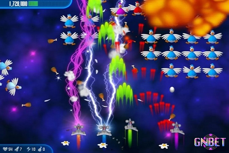 Những chú gà trong game được thiết kế đa dạng và ngộ nghĩnh