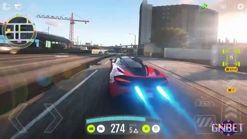 Game Street Racing 3D có đồ họa 3D sắc nét và đẹp mắt với các hiệu ứng tuyệt đỉnh